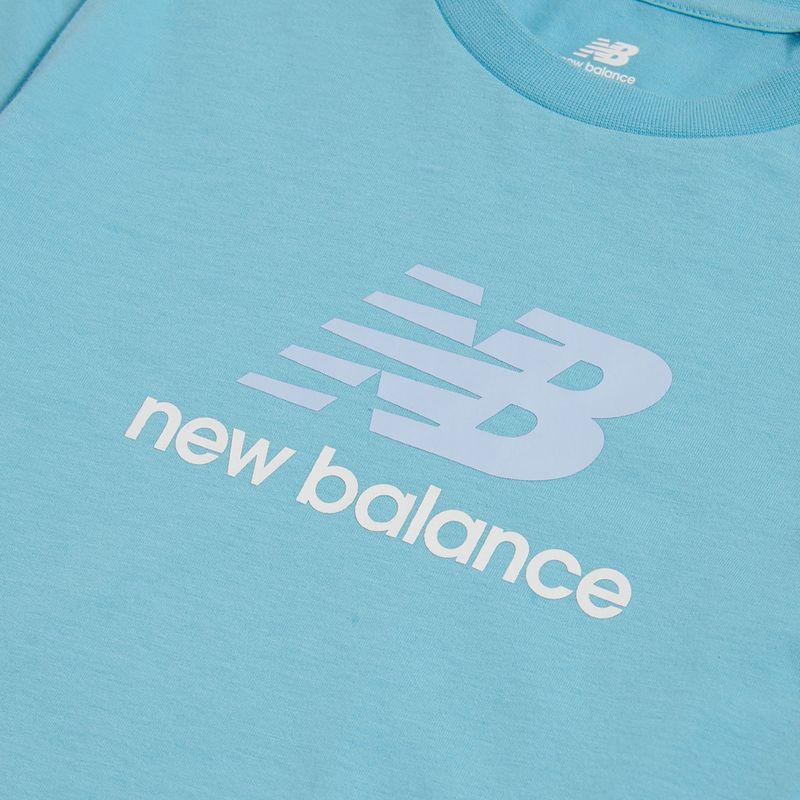 Koszulka dziecięca New Balance Jersey Stacked Logo Tee taffy blue 3