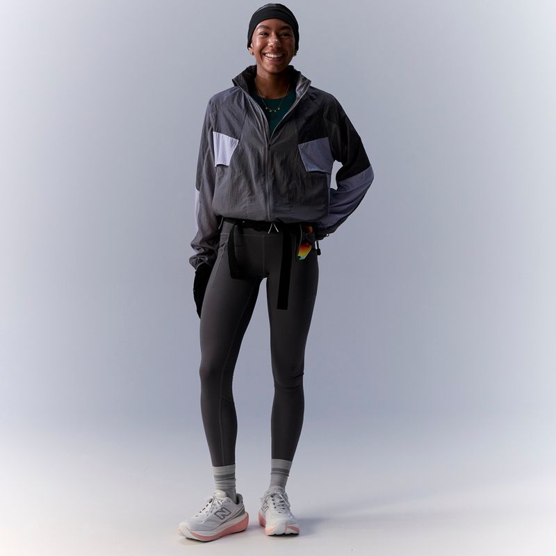 Kurtka do biegania damska New Balance Reflective RC Jacket neptune grey 7