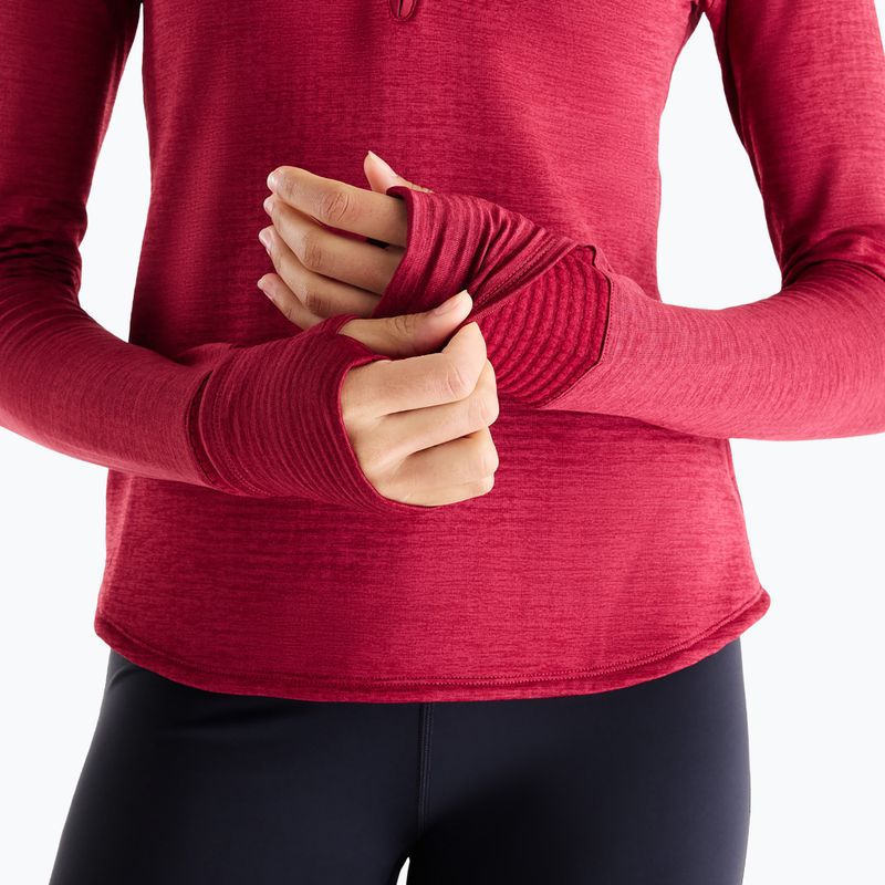 Longsleeve do biegania damski New Balance Athletics Heat Grid 1/2 Zip podium red 6