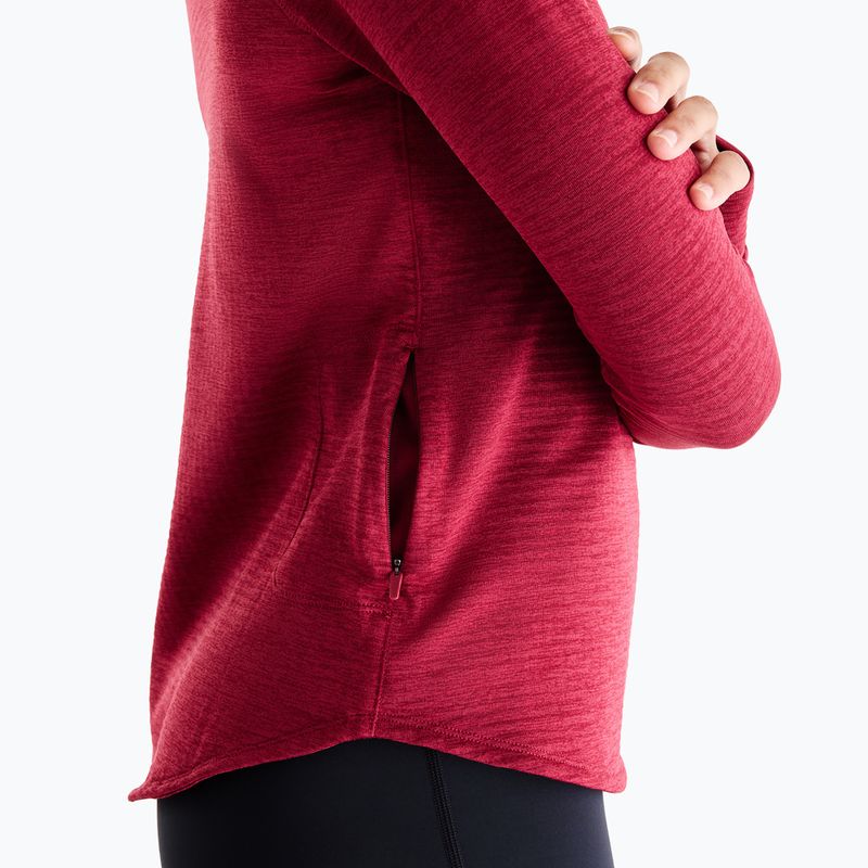Longsleeve do biegania damski New Balance Athletics Heat Grid 1/2 Zip podium red 7