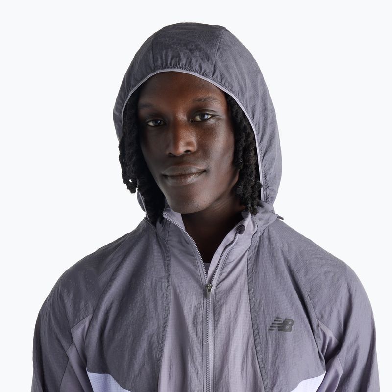 Kurtka do biegania męska New Balance Reflective RC Jacket off-line grey/smoked violet 5
