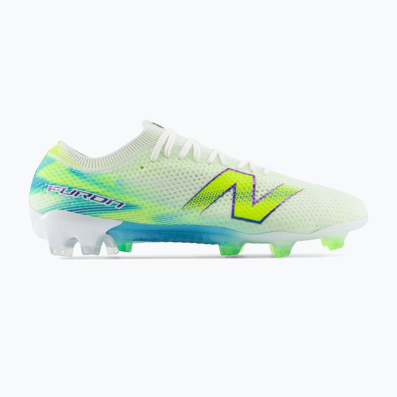 Buty piłkarskie New Balance Furon Elite V9 FG white/alkaline green 2