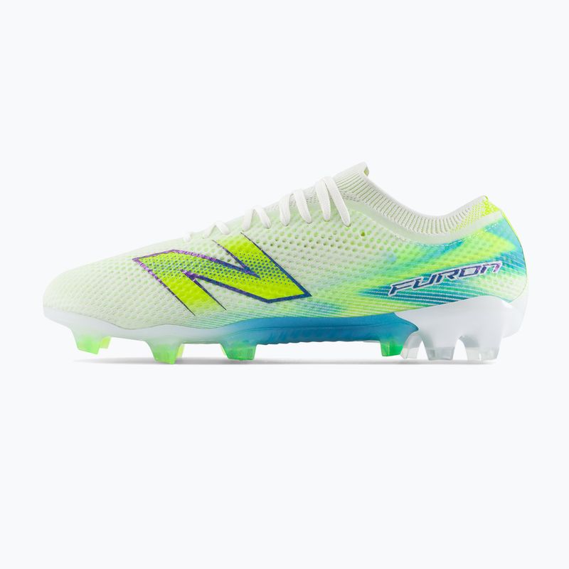 Buty piłkarskie New Balance Furon Elite V9 FG white/alkaline green 3