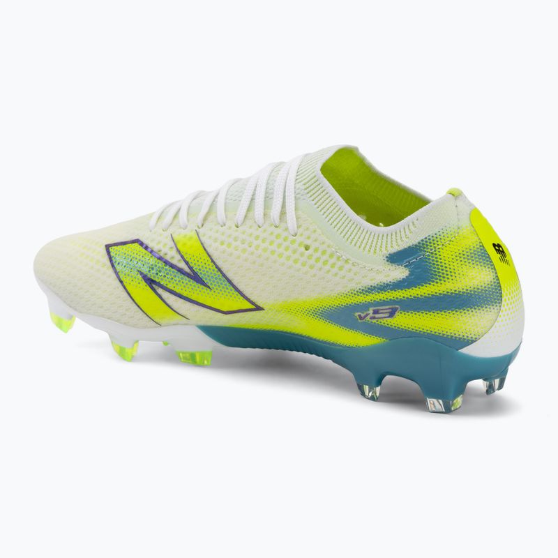 Buty piłkarskie New Balance Furon Pro V9 FG white/alkaline green 3