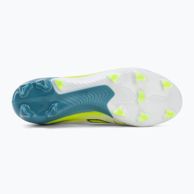 Buty piłkarskie New Balance Furon Pro V9 FG white/alkaline green 4