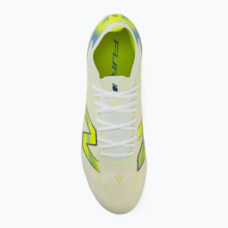 Buty piłkarskie New Balance Furon Pro V9 FG white/alkaline green 5