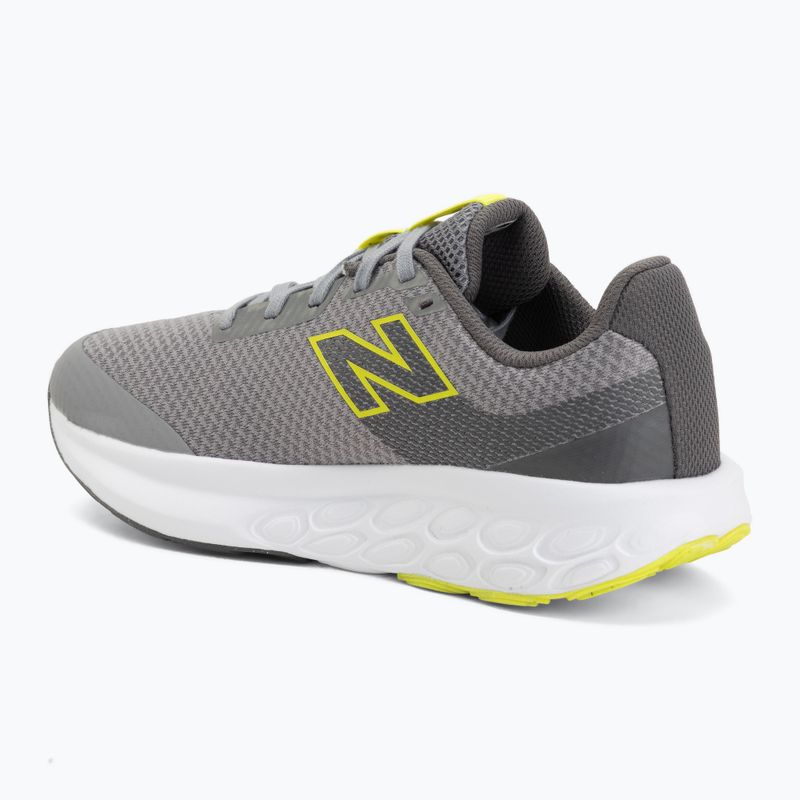 Buty do biegania dziecięce New Balance 520's Lace V9 grey matter/Ssate grey/alkaline green 3