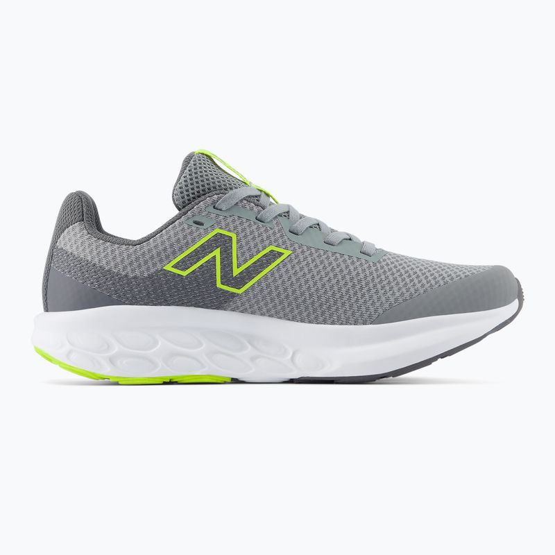 Buty do biegania dziecięce New Balance 520's Lace V9 grey matter/Ssate grey/alkaline green 3