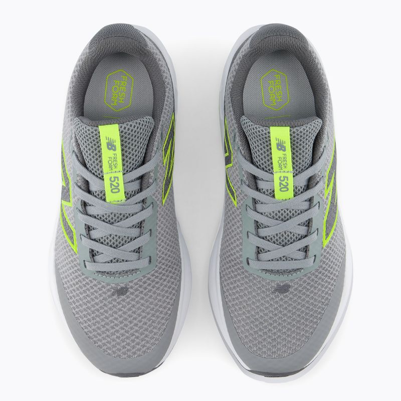Buty do biegania dziecięce New Balance 520's Lace V9 grey matter/Ssate grey/alkaline green 7