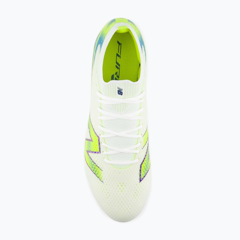 Buty piłkarskie New Balance Furon Pro V9 SG white/alkaline green 5