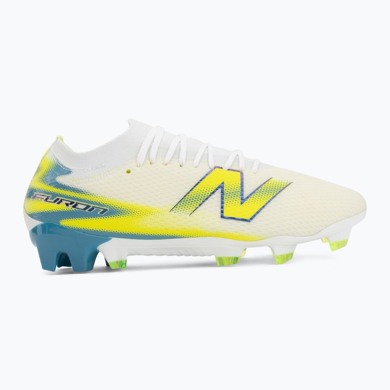 Buty piłkarskie New Balance Furon Team V9 FG white/alkaline green 2