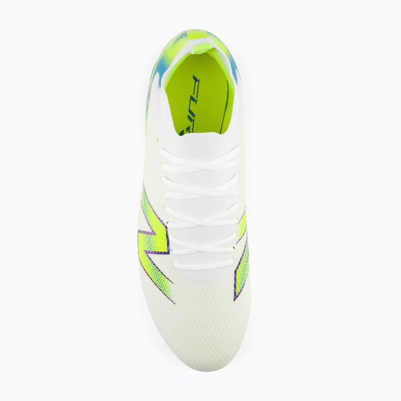 Buty piłkarskie New Balance Furon Team V9 FG white/alkaline green 4