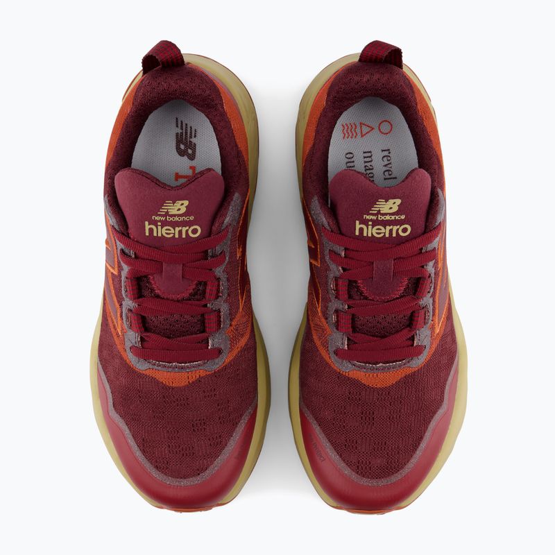 Buty do biegania męskie New Balance Fresh Foam X Hierro V9 mulled wine/neo flame 3