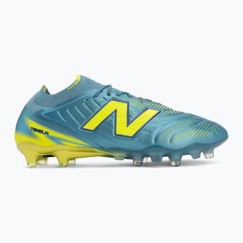 Buty piłkarskie New Balance Tekela Elite Low V5 FG metallic blue/alkaline green/team navy 2