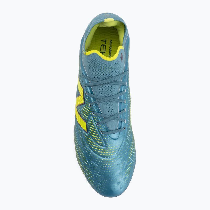 Buty piłkarskie New Balance Tekela Elite Low V5 FG metallic blue/alkaline green/team navy 5