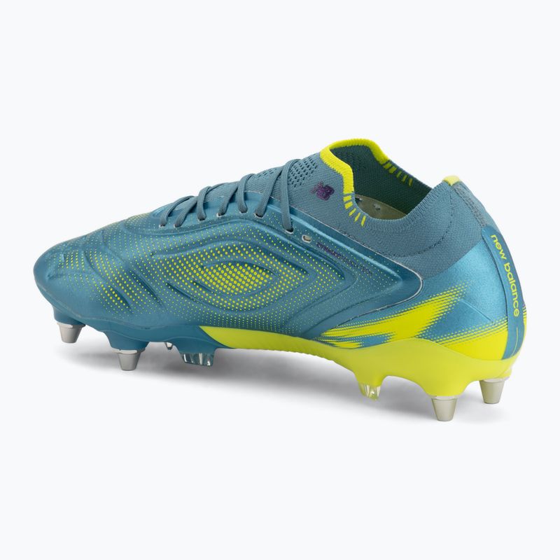 Buty piłkarskie New Balance Tekela Elite Low V5 SG metallic blue/alkaline green/team navy 3
