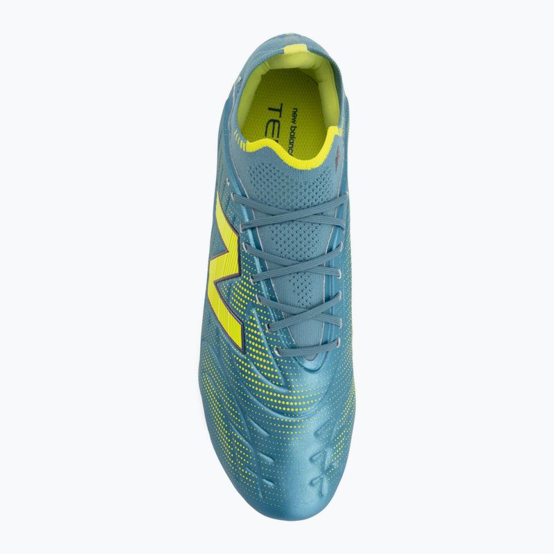 Buty piłkarskie New Balance Tekela Elite Low V5 SG metallic blue/alkaline green/team navy 5