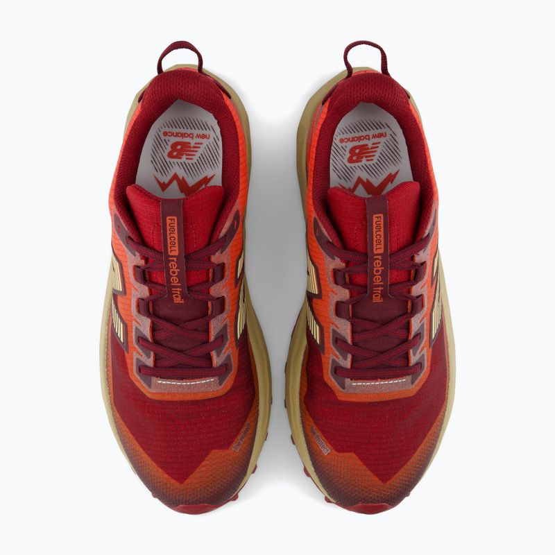 Buty do biegania męskie New Balance Rebel Trail V1 maple/neo flame 4