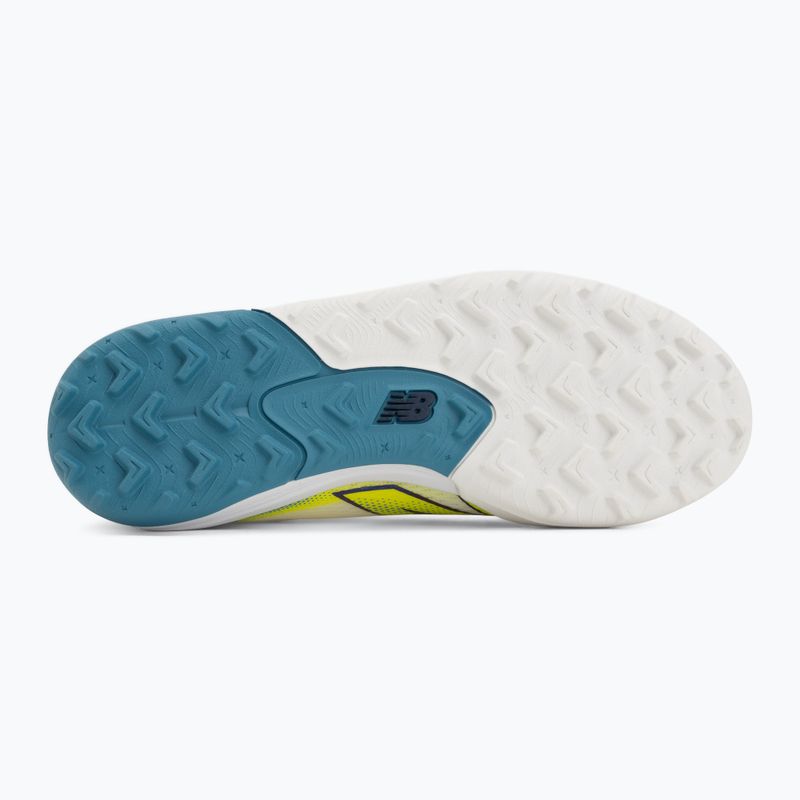 Buty piłkarskie dziecięce New Balance Furon Team V9 TF white/alkaline green 4