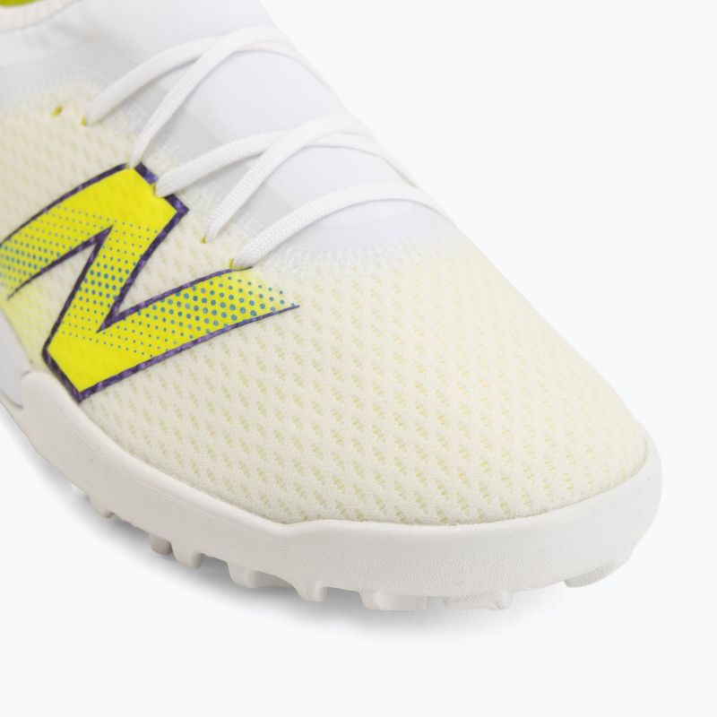 Buty piłkarskie dziecięce New Balance Furon Team V9 TF white/alkaline green 7