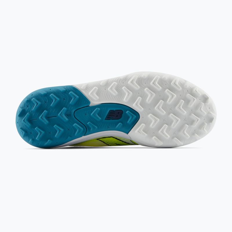 Buty piłkarskie dziecięce New Balance Furon Team V9 TF white/alkaline green 5