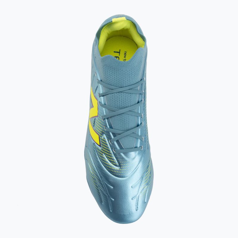 Buty piłkarskie New Balance Tekela Team Low V5 FG metallic blue/alkaline green/team navy 5