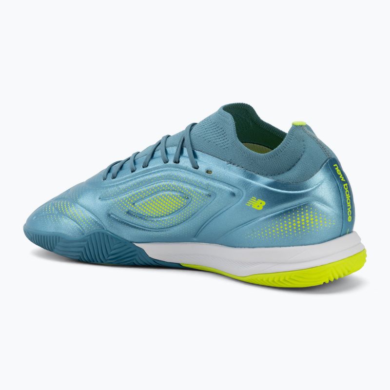 Buty piłkarskie New Balance Tekela Team Low V5 IN metallic blue/alkaline green/team navy 3
