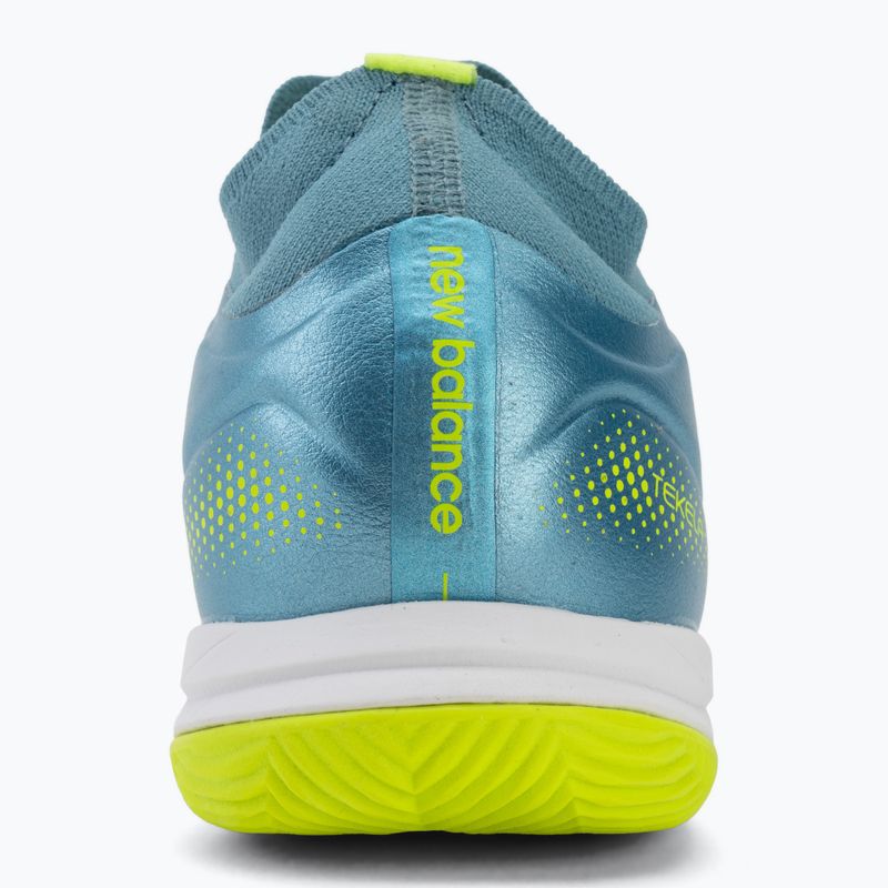 Buty piłkarskie New Balance Tekela Team Low V5 IN metallic blue/alkaline green/team navy 6