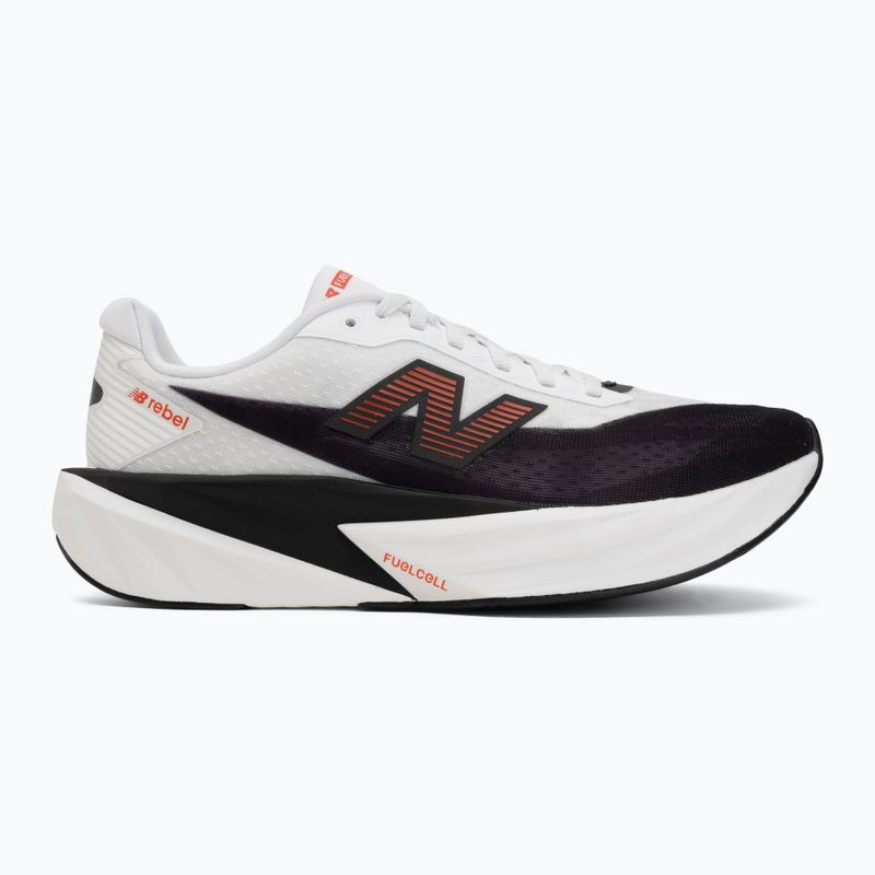 Buty do biegania męskie New Balance FuelCell Rebel V5 white/neo flame 2