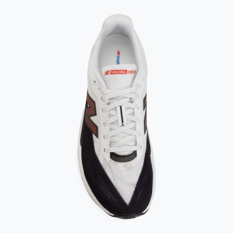 Buty do biegania męskie New Balance FuelCell Rebel V5 white/neo flame 5