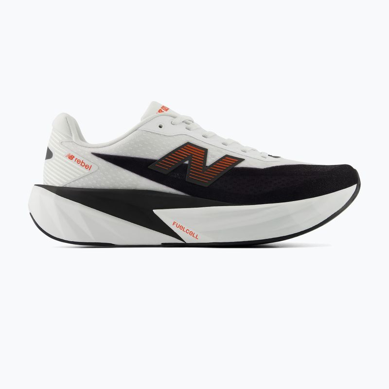 Buty do biegania męskie New Balance FuelCell Rebel V5 white/neo flame 2