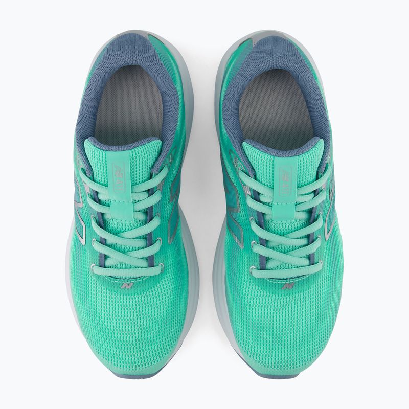 Buty do biegania damskie New Balance 411's V4 bright mint/zinc blue/silver metallic 5