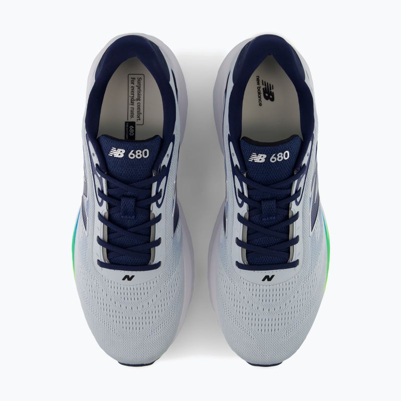Buty do biegania męskie New Balance Fresh Foam 680's V9 light zinc blue/altitude/alkaline green 4