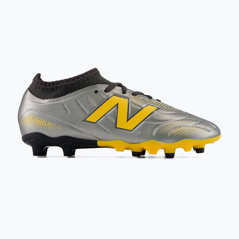 Buty piłkarskie dziecięce New Balance Tekela Team V5 FG harbor grey/black cement 2