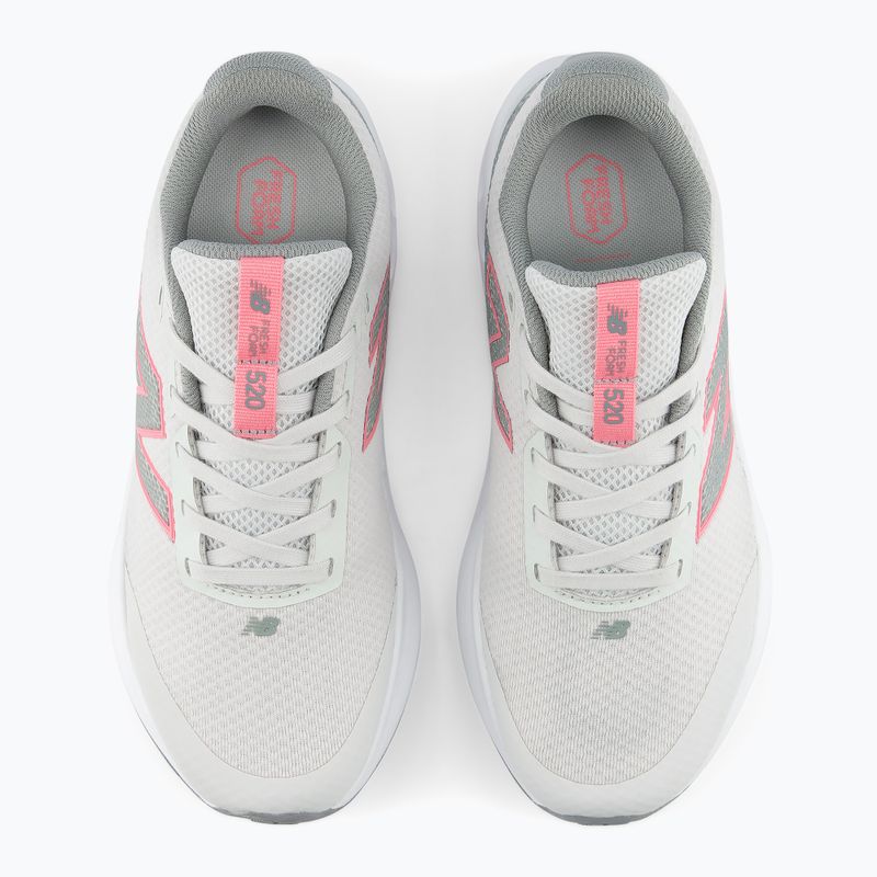 Buty do biegania dziecięce New Balance 520's Lace V9 grey matter/signal pink 7