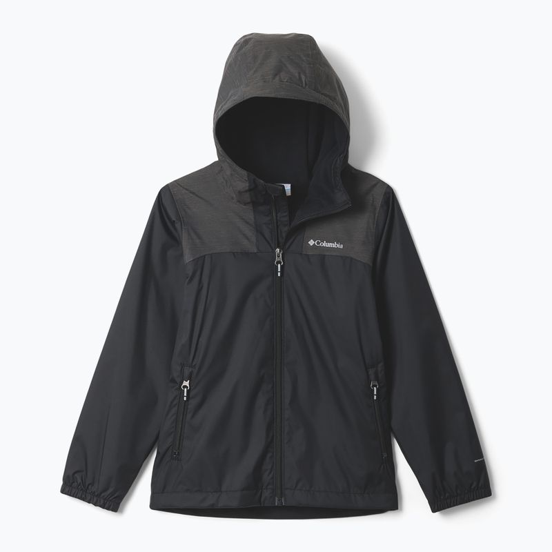 Kurtka przeciwdeszczowa dziecięca Columbia Rainy Trails III Fleece Lined black