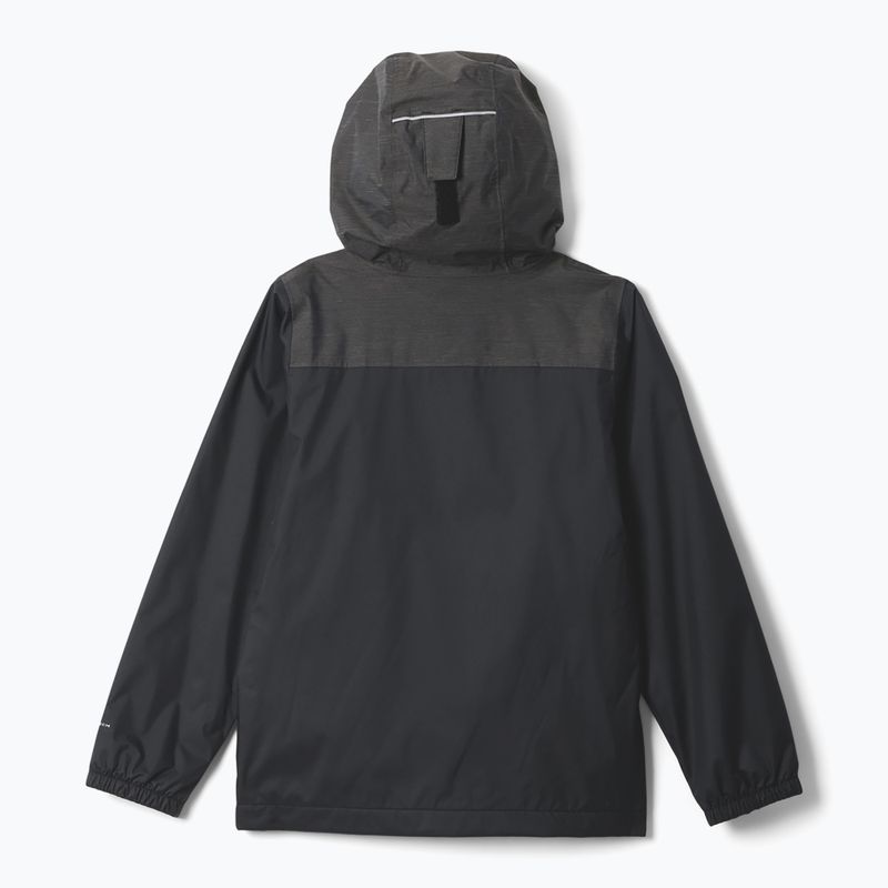 Kurtka przeciwdeszczowa dziecięca Columbia Rainy Trails III Fleece Lined black 2