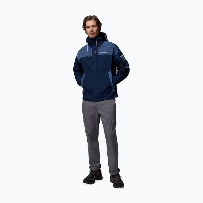 Kurtka przeciwwiatrowa męska Columbia Challenger II Windbreaker collegiate navy/dark mountain 2