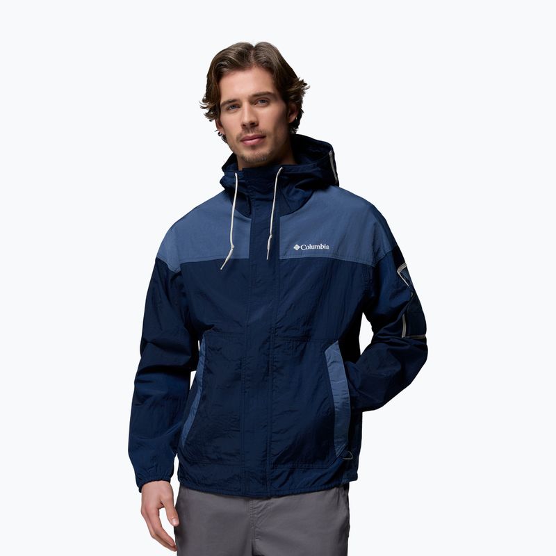 Kurtka przeciwwiatrowa męska Columbia Challenger II Windbreaker collegiate navy/dark mountain 4