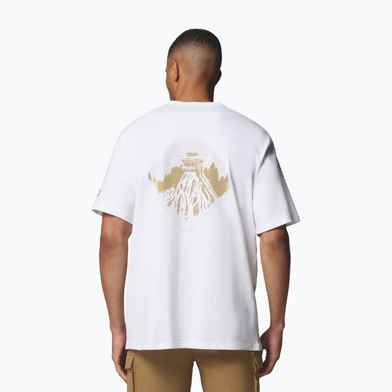 Koszulka męska Columbia CSC Heavyweight Back Graphic Tee white/heritage 3