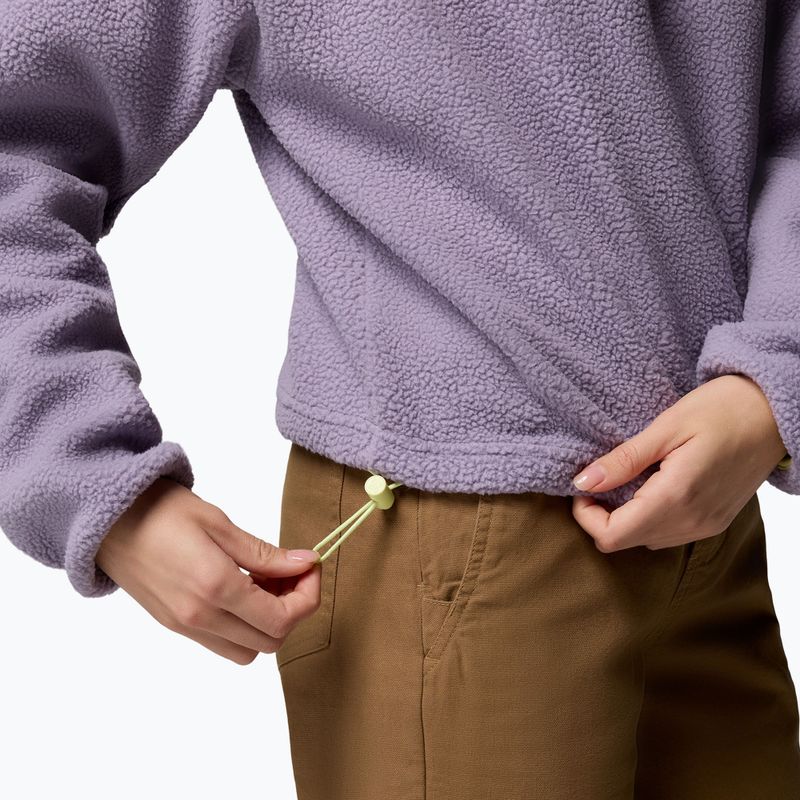 Bluza polarowa damska Columbia Helvetia II Cropped Half Snap Fleece shale purple/lavender haze/citron haz 6
