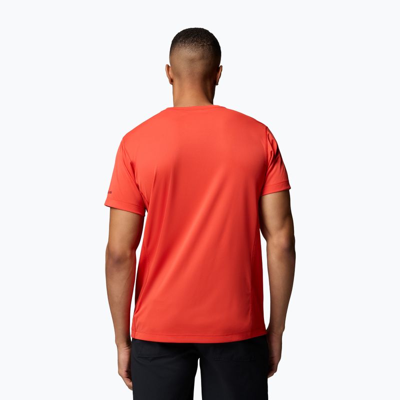 Koszulka męska Columbia Zero Rules Light Graphic Crew super sonic/scripted peaks 3