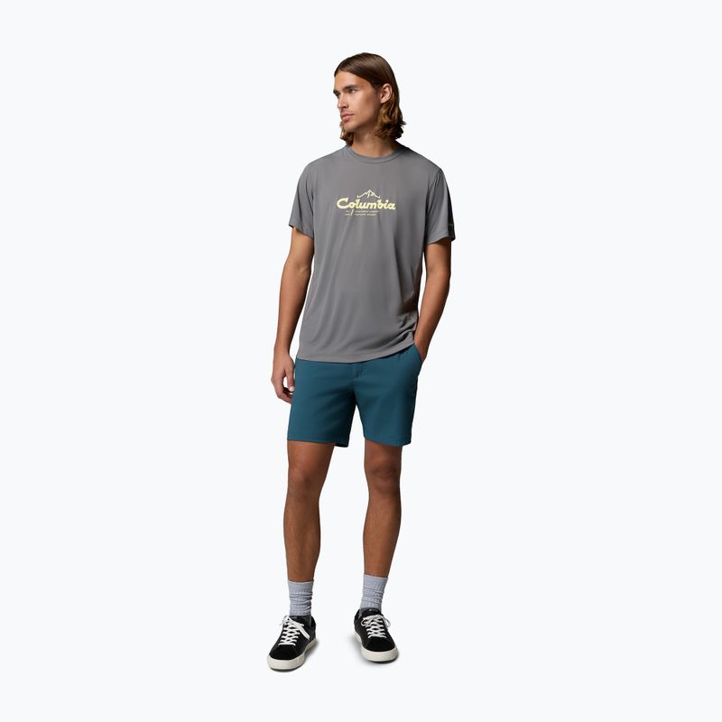 Koszulka męska Columbia Zero Rules Light Graphic Crew city grey/scripted peaks 2