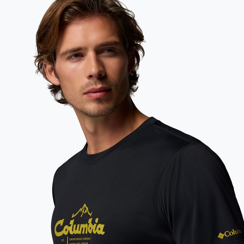 Koszulka męska Columbia Zero Rules Light Graphic Crew black/scripted peaks 5