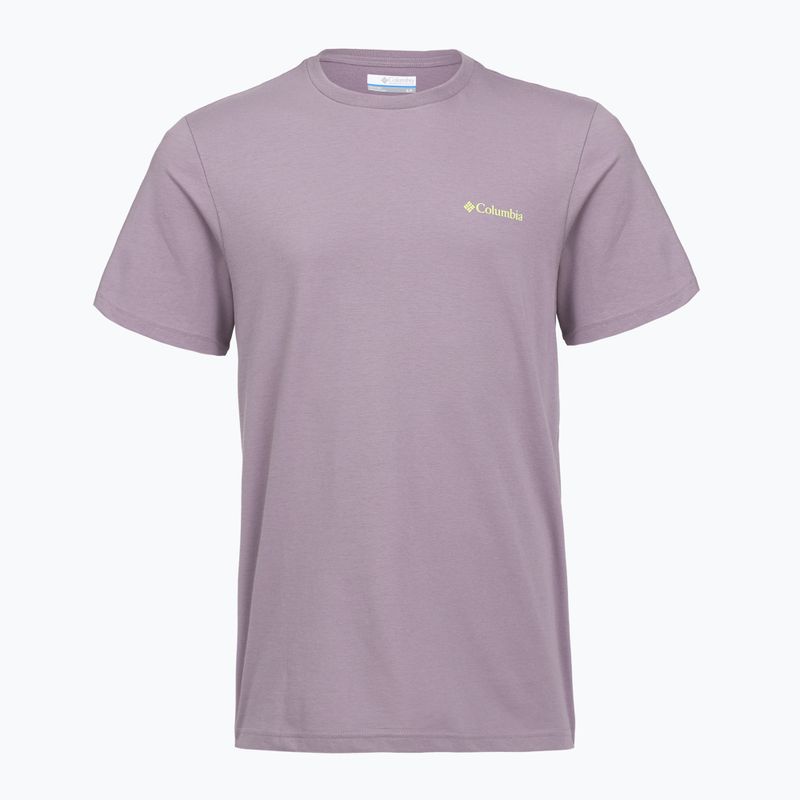 Koszulka męska Columbia CSC Basic Logo Back Tee shale purple/linework c badge