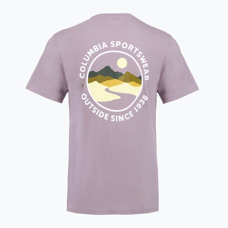 Koszulka męska Columbia CSC Outdoor Back Graphic shale purple/scoped view 2