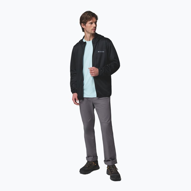 Bluza trekkingowa męska Columbia Tall Heights Hdd Grid Fleece Full Zip black 2