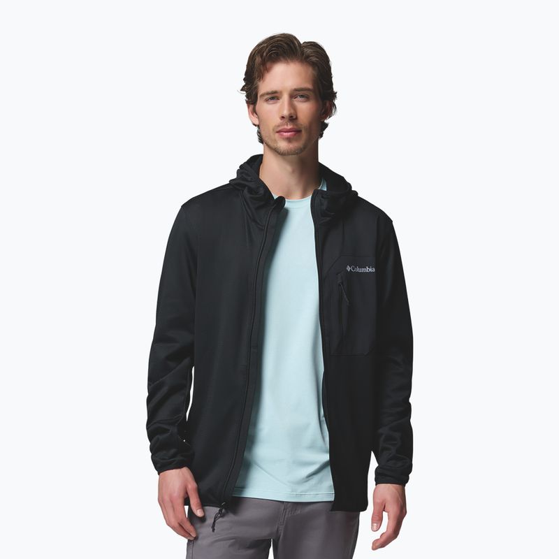 Bluza trekkingowa męska Columbia Tall Heights Hdd Grid Fleece Full Zip black 5