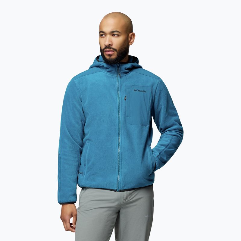 Bluza polarowa męska Columbia Pacific Arch 200 Hooded FZ Fleece Phoenix Blue