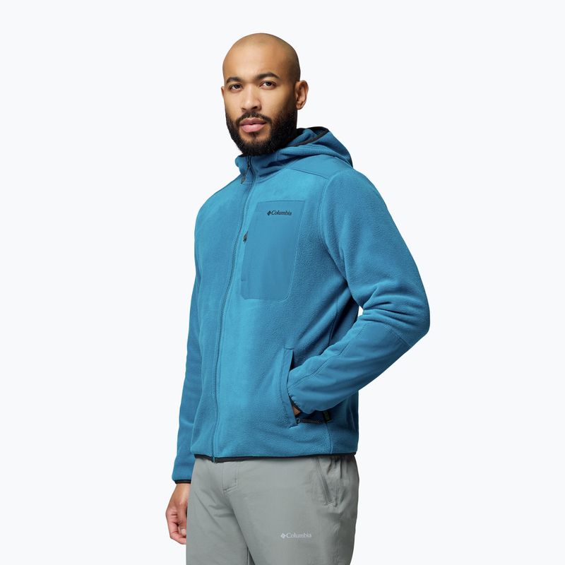 Bluza polarowa męska Columbia Pacific Arch 200 Hooded FZ Fleece Phoenix Blue 4
